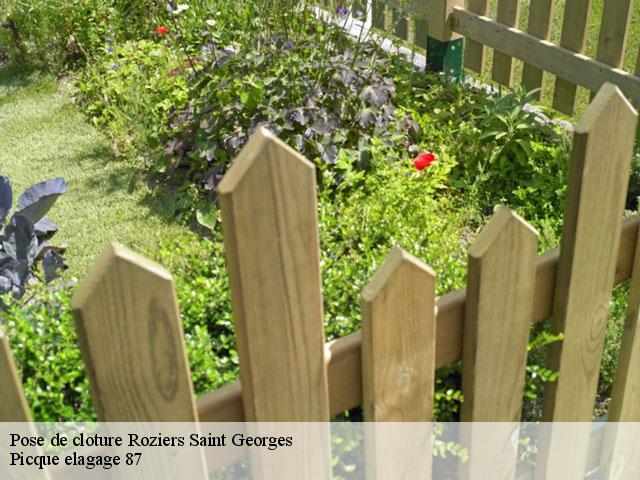 Pose de cloture  roziers-saint-georges-87130 Picque Elagage